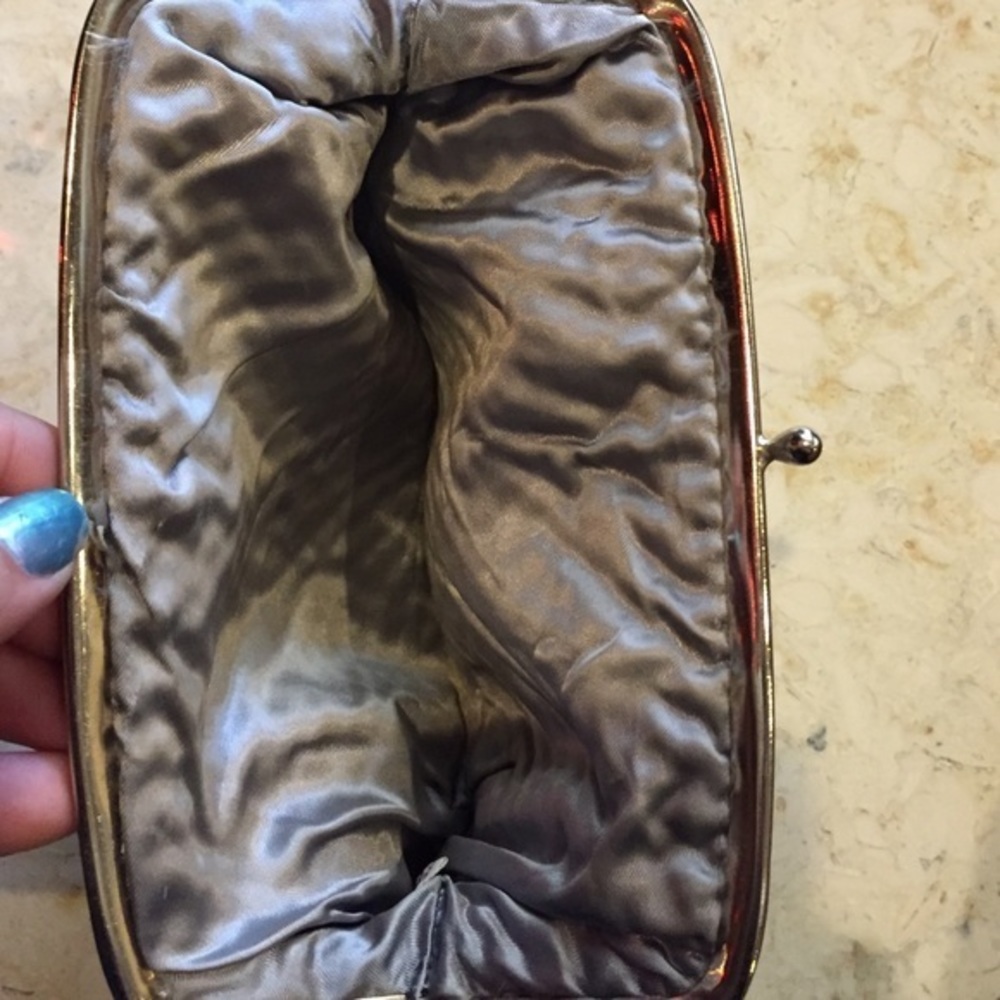 VINTAGE GRAYISH BLUE MINI BAG MAKEUP SMALL BAG - Picture 2 of 2